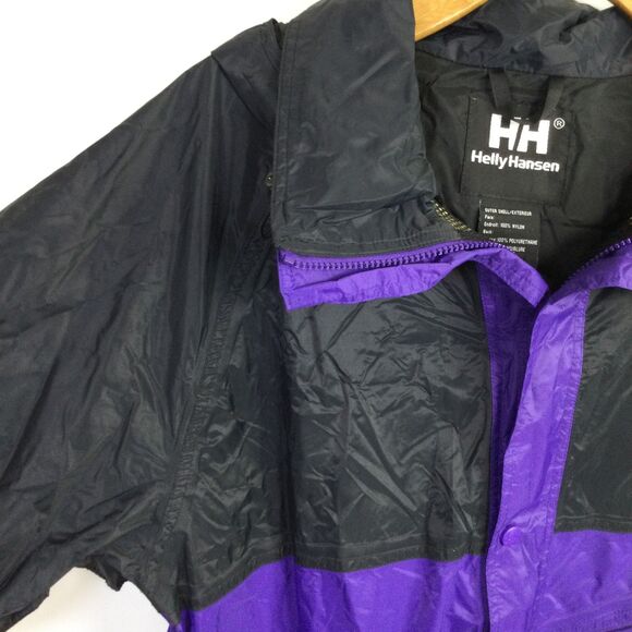 Helly Hansen Mens Waterproof Jacket Breathable Packable Purple Black Size L - Picture 8 of 16